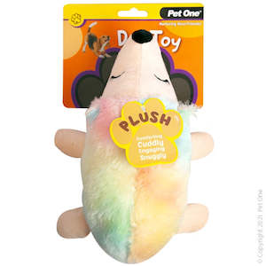 Dog Toys: Dog Toy - Plush Squeaky Unihog