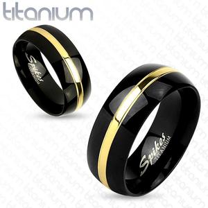 Bestsellers: GOLD LINE 8mm MEN'S TITANIUM WEDDING RING