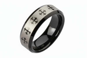 Tungsten Rings: DRAGON 8mm TUNGSTEN MEN'S RING