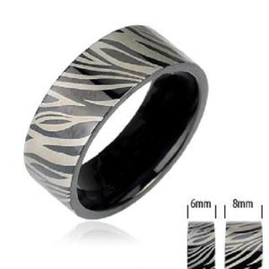 ZEBRA 8MM MENS RING