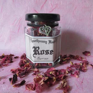 Black Bear Apothecary: Rose Petal Apothecary Herb Jar