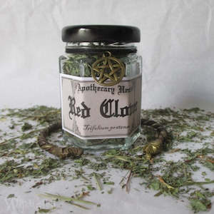 Black Bear Apothecary: Red Clover Apothecary Herb Jar