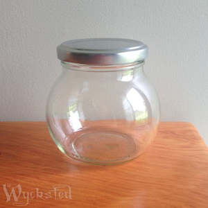 Bath Brews: Round Glass Jar with Silver Lid
