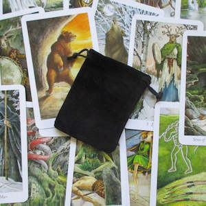 Wands And More: Black Velvet Mini Drawstring Bag