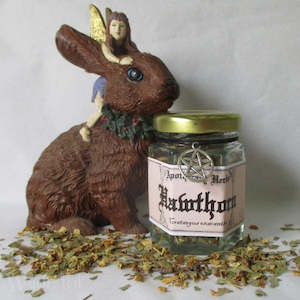Beltane: Hawthorn Apothecary Herb Jar