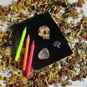 Samhain: Day of the Dead Charm Bag