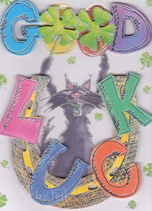 Good Luck Greeting Card - Clearance Stuff