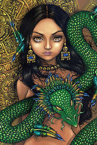 Greeting Card Quetzalcoatl