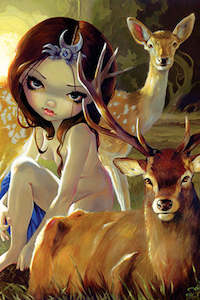 Greeting Card Diana in Forest - Clearance Stuff