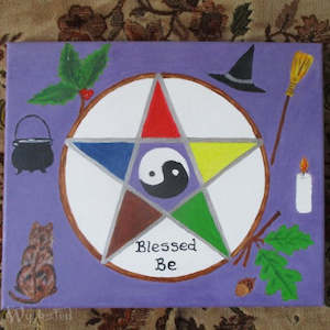 Hearth And Home: Pentacle Painting - R Collins