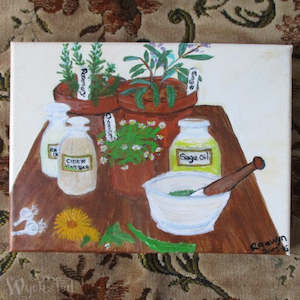 Hearth And Home: Apothecary Herb Painting - R Collins