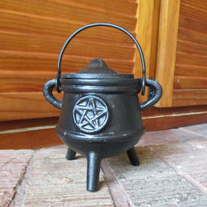 Hearth And Home: Cauldron Cast Iron Striped, small