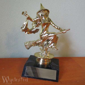 Witch on Broomstick Trophy - Clearance Stuff