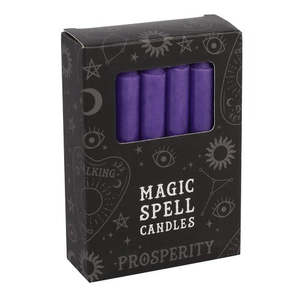 Ritual And Spell: Magic Purple Spell Candles Box of 12