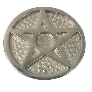 Cast Aluminum Pentacle Incense Holder