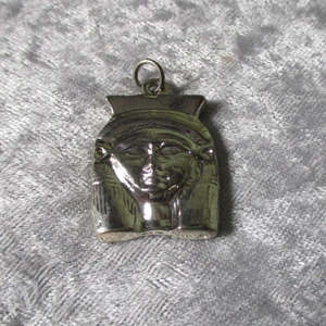 Jewellery: Hathor Goddess Silver Plated Pendant