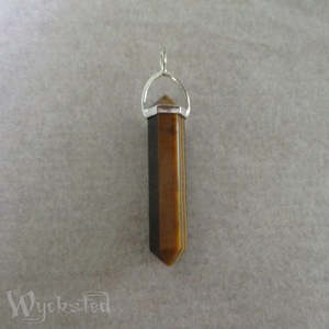Crystal Jewellery: Tigers Eye Crystal Pendant  Double Point