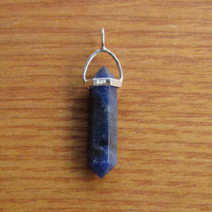 Crystal Jewellery: Sodalite Double Point Crystal Pendant