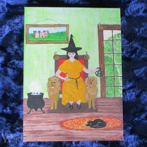 Art And Charts: Leo Witch Painting - R Collins