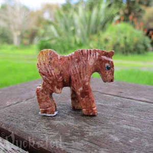 Sagittarius: Horse Soapstone Animal H1