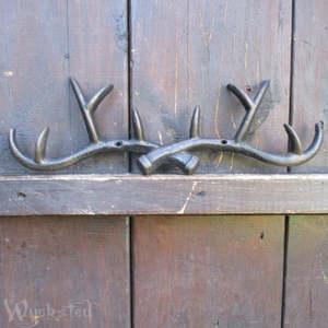 Blacksmith And Iron: Antler Wall Cast Metal Hook