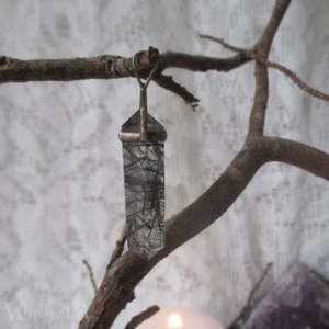 Black Rutilated Quartz Pendant - Preloved