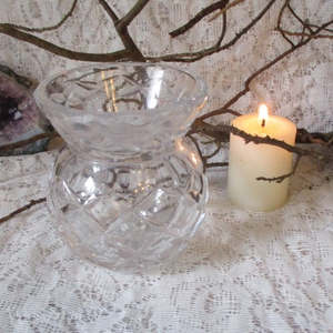 Past Life Collectibles: Crystal Cut Bud Vase - Preloved