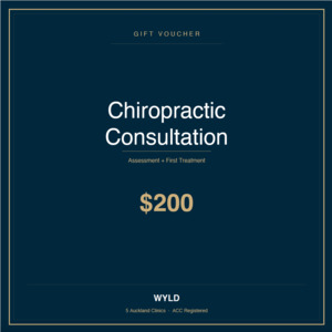 Products: Chiropractic Consultation + Treatment Gift Voucher WYLD Auckland