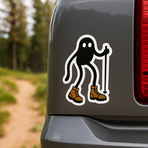 Eco Friendly Outdoor Accessories: Fresno Nightcrawler Sticker | Cryptid Vinyl Decal for Hikers