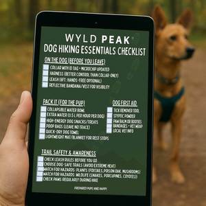 Outdoor Pet Gear: Dog Hiking Checklist PDF - Ultimate Trail Companion Packing Guide for Your Dog & You