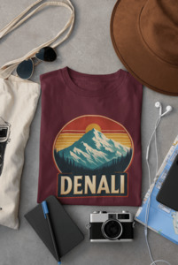 Denali National Park Hiking Tee – Soft, Eco-Friendly Unisex Shirt
