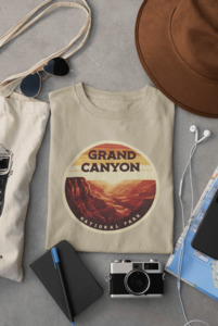 National Park Tees: Grand Canyon South Rim Tee – Eco-Friendly National Park Shirt