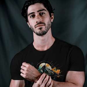 Peak Men’s Organic Cotton Hiking T-Shirt – Eco Trail Tee