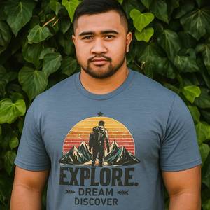 Explorer Men’s Organic Cotton T-Shirt – Sustainable Hiking & Travel Tee
