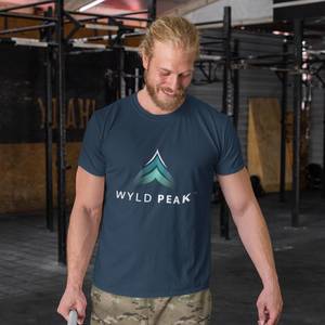 Eco Friendly Outdoor Gear: Branded Men's Organic Cotton T-Shirt – Minimalist Sustainable Outdoor Tee