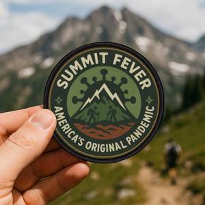 Usa Hiking Patches: Summit Fever Patch | Funny Hiking Morale Badge