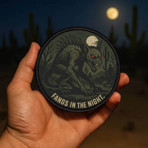 Usa Hiking Patches: Chupacabra Iron-On Patch – 3″ Cryptid Badge for Paranormal & Horror Fans