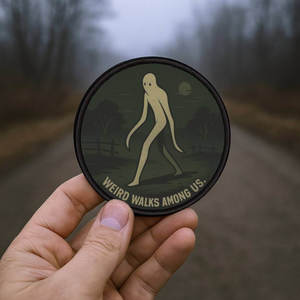Usa Hiking Patches: Fresno Nightcrawler Patch | 3″ Cryptid Iron-On Badge