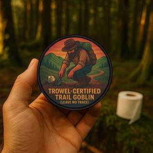 Certified Forest Dumper Hiking Patch – Goblin-Grade Iron-On Badge for Backpackers