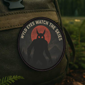 Usa Hiking Patches: Mothman Iron On Patch | 3" Cryptid Trail Badge
