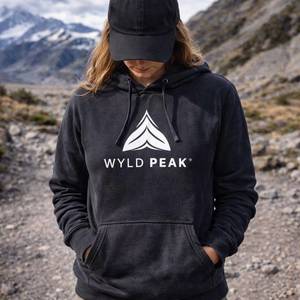 Eco Friendly Hoodies Long Sleeves: Logo Organic Hoodie - Organic Cotton Hoodie for Everyday Wear & Outdoor Comfort
