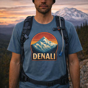Denali Hiking Shirt | Eco-Friendly National Park Tee for Rugged Outdoor Lovers