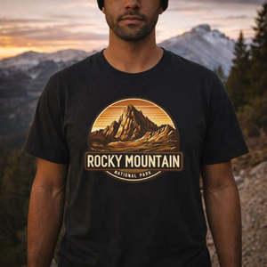 Longs Peak Rocky Mountain Hiking Tee | Eco-Friendly Colorado Adventure Shirt