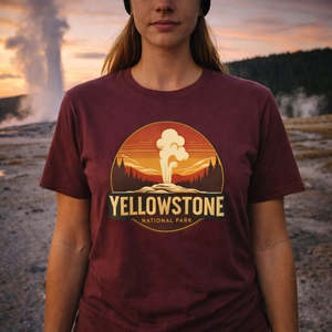 Yellowstone Old Faithful Shirt | Iconic National Park Hiking Tee