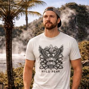 Eco Mens Tees: Americana Organic Cotton Tee | Classic Men’s Outdoor Shirt