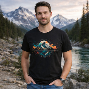 Breathable Organic Hiking Tee | Peak Trail Shirt for Men