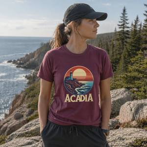 National Park Tees: Bass Harbor Lighthouse Shirt - Acadia National Park Tee