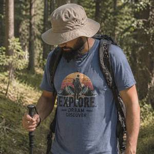 Mens Organic Cotton T Shirt – Lightweight Breathable Ringspun Tee for Everyday Comfort
