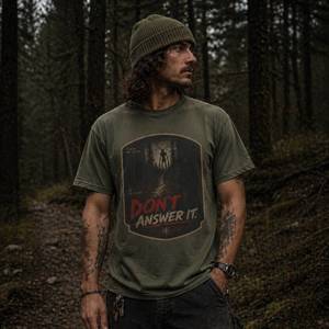 New Arrivals Outdoor Streetwear: Skinwalker Horror T Shirt - Don’t Answer It Analog Horror Graphic Tee
