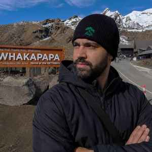 Mangrove Peak Beanie - Embroidered Mountain Beanie in Organic Cotton